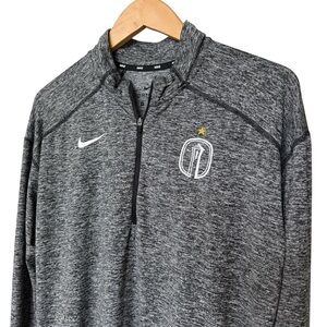Nike Men's Gray Seattle Sounders 1/4 Zip Dri-FIT Pullover M Long Sleeve Athletic